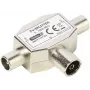 Vivanco distribuidor de antena de TV blindado de 2 vias, tomada coaxial para 2 fichas (VVANSHILD2M1F)