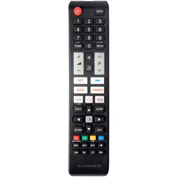Vivanco VVREMOTESAM Comando universal para televisores Samsung, Preto