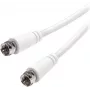 Vivanco cabo SAT F de 3 m, branco (VVSAT30MMNW)