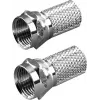 Vivanco ficha F para cabo de 6,5 mm, 2 unidades (VVSATADAPTF65MM2P)