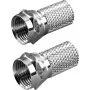 Vivanco ficha F para cabo de 6,5 mm, 2 unidades (VVSATADAPTF65MM2P)