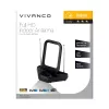 Antena interior Vivanco VVTVANTLCIRCLE DVB-T/T2 ativa com amplificação de 28 dB, preta
