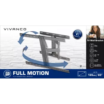 Vivanco suporte de parede para TV articulado 65" 45 kg (VVTVVESA60045XLOK)