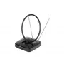 Antena interior Vivanco VVTV2ANTCIRCLE para DVB-T/T2, DAB/DAB+ e rádio FM, preta