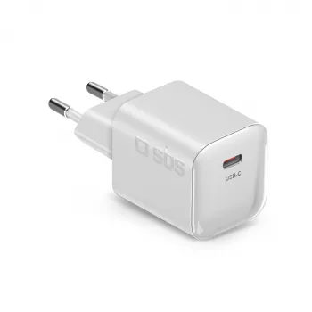 Carregador de parede USB-C PD SBS 20W - branco