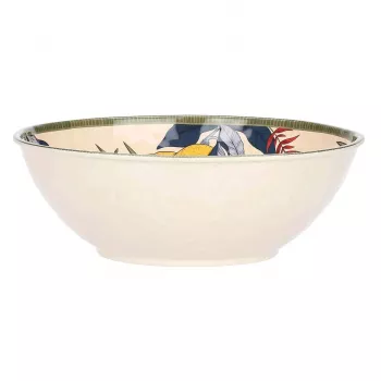 Saladeira grande branca ROSE&TULIPANI LIMU - 36 cm grés