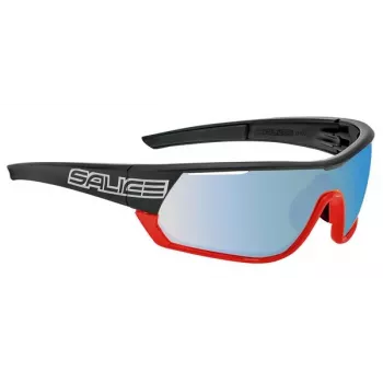 Óculos de sol para ciclismo fotocromáticos Salice 016RWX RWX preto/vermelho com lente de substituição transparente