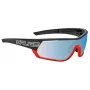 Óculos de sol para ciclismo fotocromáticos Salice 016RWX RWX preto/vermelho com lente de substituição transparente