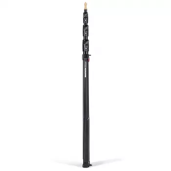 Conjunto de 3 tripés de iluminação de 4 secções com amortecimento a ar Manfrotto 1004BAC-3 (pack de 3, preto)