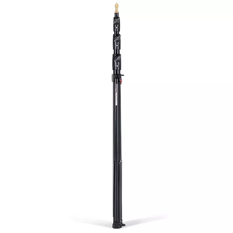 Conjunto de 3 tripés de iluminação de 4 secções com amortecimento a ar Manfrotto 1004BAC-3 (pack de 3, preto)