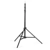 Conjunto de 3 tripés de iluminação de 4 secções com amortecimento a ar Manfrotto 1004BAC-3 (pack de 3, preto)