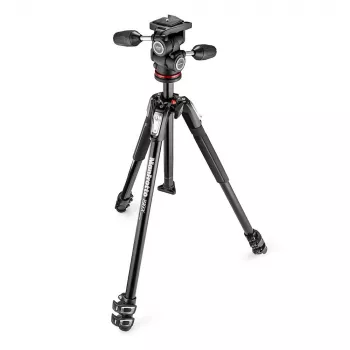 Manfrotto MK190X3-3W1 tripé de alumínio com cabeça de 3 vias