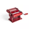 Marcato Atlas+ máquina de massa vermelha - máquina de massa manual com 10 níveis de espessura, corpo em aço cromado, rolos de alumínio anodizado, inclui acessórios para lasanha, fettuccine e tagliolini, grampo de mesa, fabricada em Itália