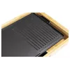 Melchioni Bamboo Grill grelhador elétrico de mesa 1800 W castanho 37x27 cm placa removível antiaderente