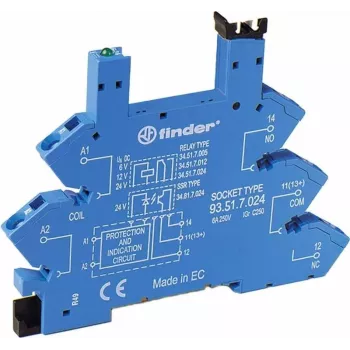 Finder 93.51.7.024 Base de relé 6-24VDC (93517024)