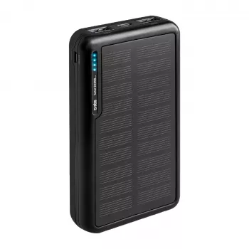 SBS Power Bank solar 20000 mAh Fast Charge Preto