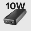 SBS Power Bank solar 20000 mAh Fast Charge Preto