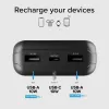 SBS Power Bank solar 20000 mAh Fast Charge Preto