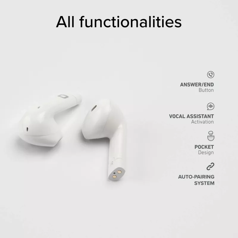 SBS Nu Blade auriculares True Wireless (TWS), branco (TEEARTWSBLADEBTW)