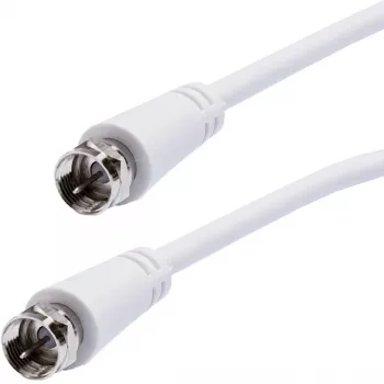 Cabo SAT F Vivanco 5 m, branco (VVSAT50MMW)
