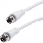 Vivanco cabo SAT F de 5 m, branco (VVSAT50MMW)