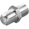 Conector duplo fêmea tipo F Vivanco, 2 un. (VVSATADAPTMMF)