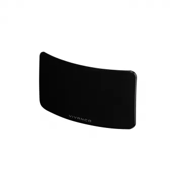 Vivanco VVTVANTMCIRCLE Antena interior para DVB-T/T2 com ganho de 28 dB, filtro LTE/4G/5G, suporte DAB/DAB+, Preto