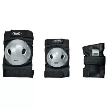 Proteções para patins SPOKEY Roces Extra Three Pack preto-cinzento tamanho L