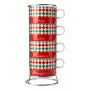Espumador de leite manual para fogão Bialetti 4 Cappuccio Tricolore, 160 ml, êmbolo manual, tricolor italiano