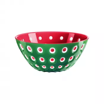 Travessa de servir Guzzini Le Murrine 25 cm verde-esmeralda/branco/vermelho