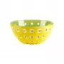 Travessa de servir Guzzini Le Murrine 25 cm amarelo-açafrão/branco/verde-água