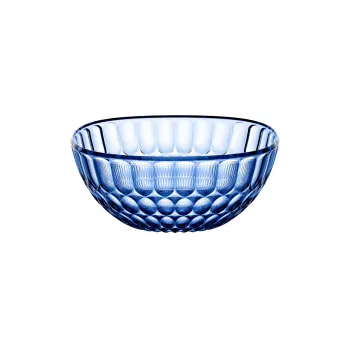 Taça Guzzini Vanity 25 cm azul denim – taça de servir e decoração em SAN transparente, 2,5 L