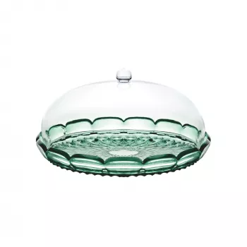 Conjunto de pratos de bolo com tampa Guzzini Vanity verde matcha