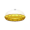 Suporte para bolo com tampa Guzzini Vanity, amarelo-açafrão