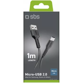 SBS cabo de USB para microUSB de 1 m, preto (LTHL200)
