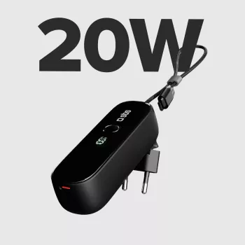 SBS TETRBB5000PD20 Powerbank 5000 mAh 20W Power Delivery Preto