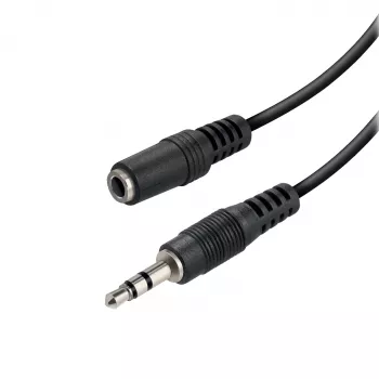 Vivanco VVAXJACK15MFK Cabo de Extensão de Áudio 3,5 mm 1,5 m Preto