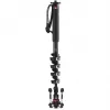 Manfrotto XPRO Monopod+ MVMXPROC5 Monopé de Vídeo em Fibra de Carbono 5 Secções com Base FLUIDTECH