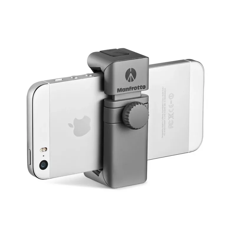 Manfrotto MTWISTGRIP Pinça Universal para Smartphone com Twist-Lock, Alumínio, Preto/Cinzento