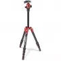 Manfrotto Element Traveller Tripé de Alumínio 5 Secções com Cabeça de Esfera, Vermelho