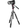 Manfrotto BEFREE Live Lever Kit de tripé de vídeo em fibra de carbono com cabeça fluida