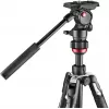 Manfrotto BEFREE Live Lever Kit de tripé de vídeo em fibra de carbono com cabeça fluida