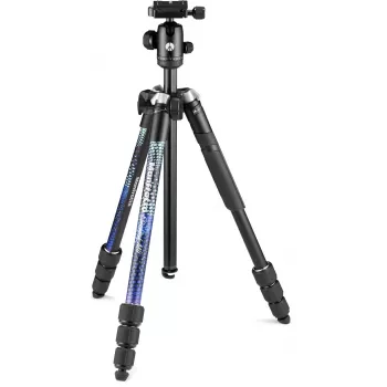 Manfrotto MKELMII4BL-BH Element MII Tripé de alumínio de 4 secções com cabeça de esfera, azul