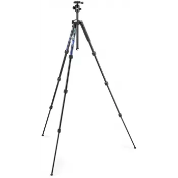 Manfrotto MKELMII4BL-BH Element MII Tripé de alumínio de 4 secções com cabeça de esfera, azul