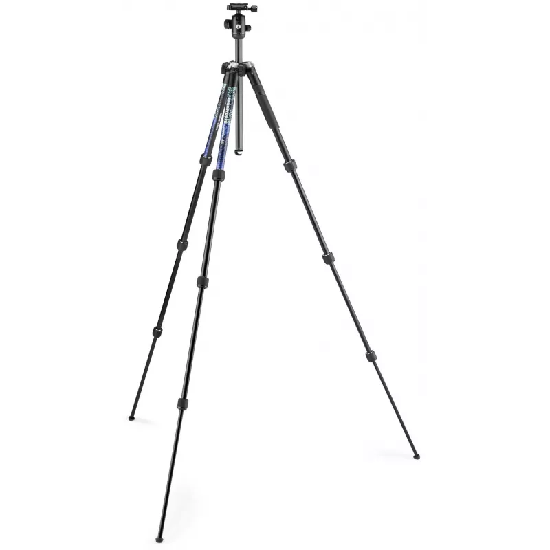 Manfrotto MKELMII4BL-BH Element MII Tripé de alumínio de 4 secções com cabeça de esfera, azul