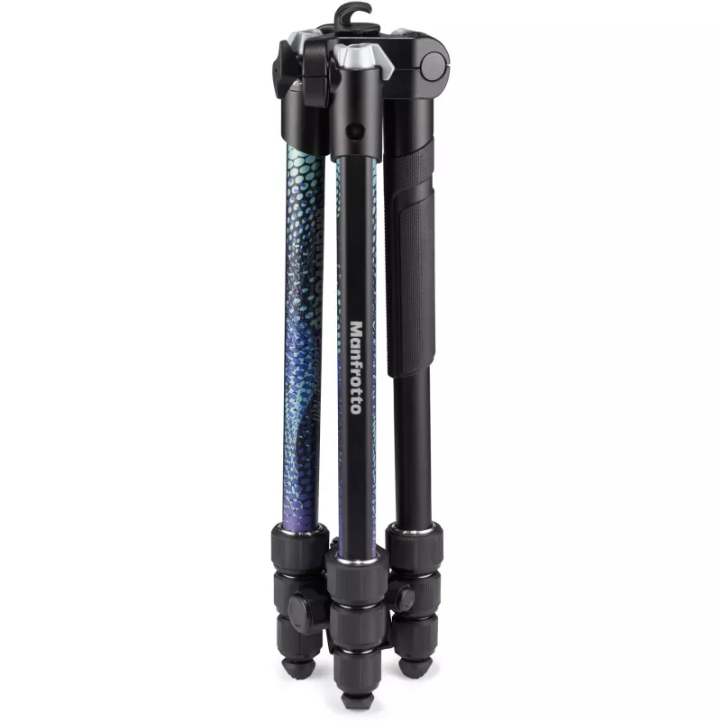 Manfrotto MKELMII4BL-BH Element MII Tripé de alumínio de 4 secções com cabeça de esfera, azul