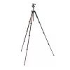 Manfrotto MKELMII4RD-BH Element MII Tripé de alumínio de 4 secções com cabeça de esfera, vermelho