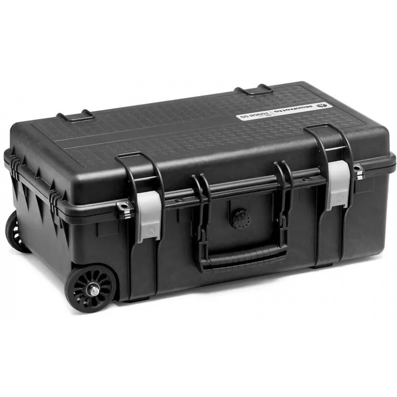 Manfrotto Pro Light Reloader Tough H-55 Mala rígida para equipamento fotográfico, IP67 à prova de água e pó, fecho TSA, tamanho de bagagem de mão, preto