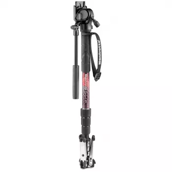 Manfrotto Element MII Tripé de vídeo com cabeça fluida 400, alumínio, preto