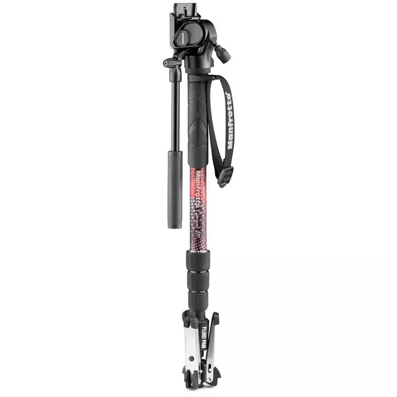 Manfrotto Element MII Monopé de vídeo com cabeça fluida 400 Series, alumínio (MVMELMIIA4LIVE)